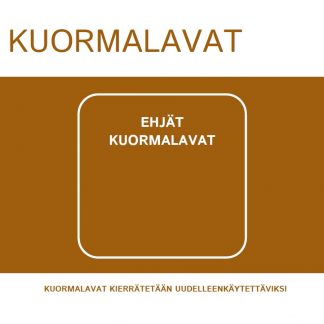 Jätetarra Kuormalavat A6, suomi UUSI, koko A6