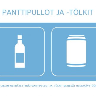 Jätetarra Pullot A4, suomi UUSI