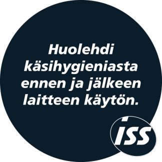 Huolehdi käsihygieniasta -tarra halk=130mm