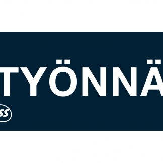 *TYÖNNÄ -tarra 60x30mm