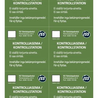 Kontrolliasema -tarra 75x75mm
