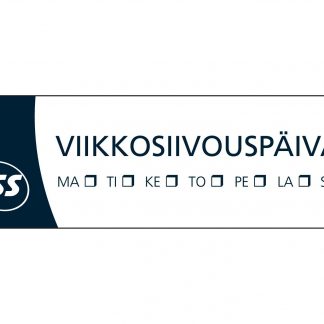ISS VIIKKOSIIVOUSPÄIVÄ -tarra 80x26 mm