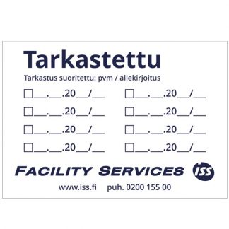 TARKASTETTU -tarra 100x70mm