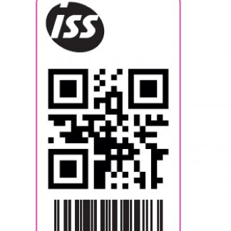 ISS Kooditarra QR+viivakoodi Juokseva numerointi,
