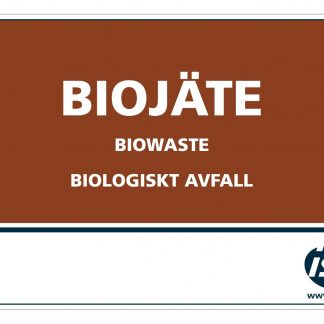 Jätetarra BIOJÄTE 148x105 mm, (ei ohjeistusta)