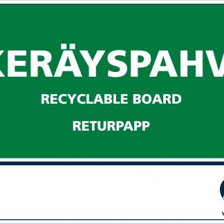 *Jätetarra KERÄYSPAHVI 148x105 mm (ei ohj)