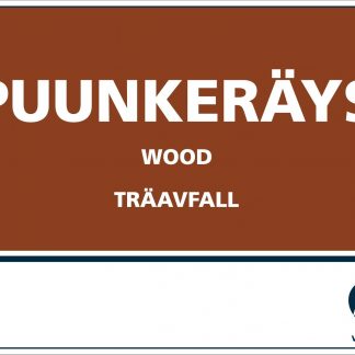 *Jätetarra PUUNKERÄYS 148x105 mm (ei ohjeistusta)