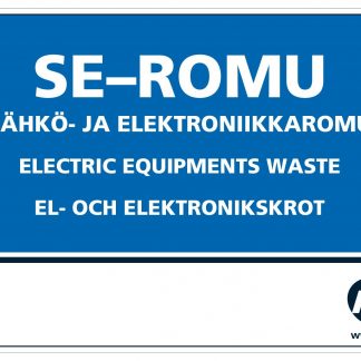 Jätetarra SE-ROMU A4, ei ohjetta