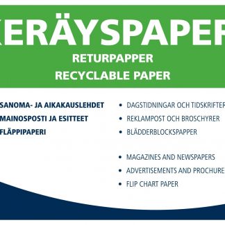 Jätetarra KERÄYSPAPERI 297x210 mm