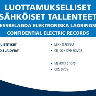 *Jätetarra LUOTTAMUKSELL.SÄHK.TALL 297x210 mm, ohj