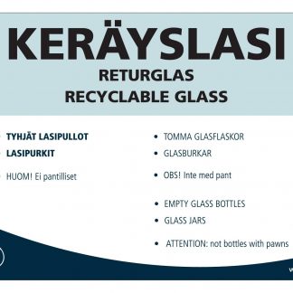 Jätetarra KERÄYSLASI 148x105 mm, ohjeellinen