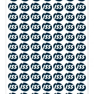 ISS Logotarra-arkki (sininen) 23x20 mm (91 kpl/ark
