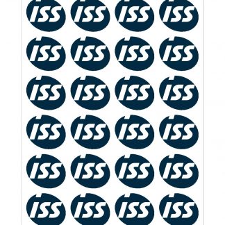 ISS Logotarra-arkki (sininen) 40x35 mm (32 kpl/ark