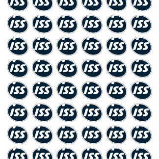 *ISS Logotarra-arkki, valk.reunus, h=25 mm, (6