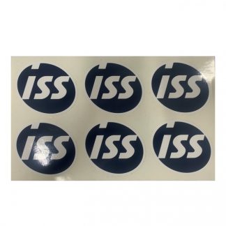 ISS Logotarra-arkki, valk. reunus 80x70 mm, (6 kpl