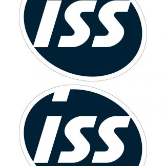 *ISS Logotarrat arkilla, valk. reunus 185x160 mm,