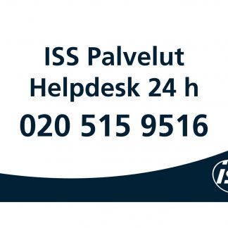 ISS Palvelut Helpdesk 24h 100x60mm