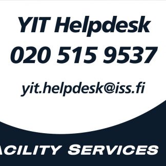 YIT Helpdesk -tarra 100x70 mm