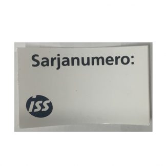 Koneiden sarjanumero -tarra 50x30mm