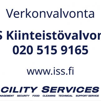 ISS Kiinteistövalvomo -tarra 100x70mm
