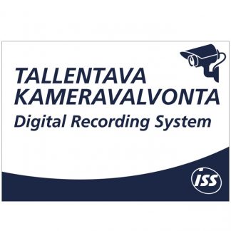 KAMERAVALVONTA -tarra, 148x105mm