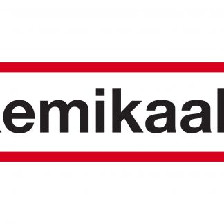 Kemikaalit -tarra 400x100mm