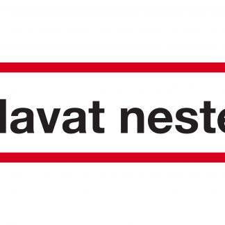 Palavat nesteet -tarra 400x100mm