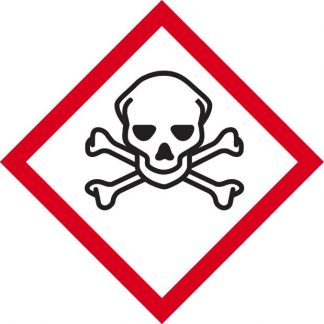 Myrkyllinen -varoitustarra 100x100 mm