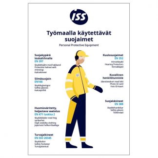 ISS Työmaataulu versio 1, 5mm pp-kenno. 800x1200mm